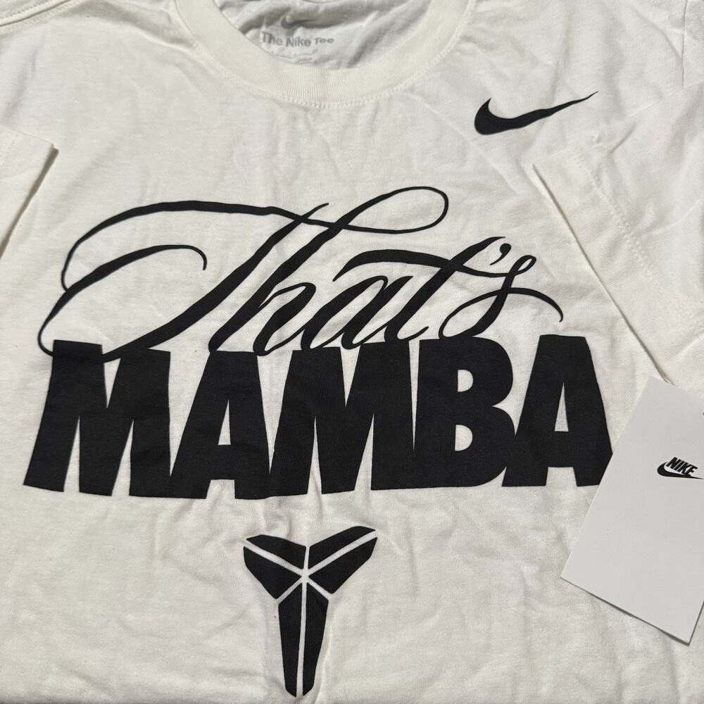 Nike Kobe Bryant That's Mamba T-Shirt White Ivory Size Medium